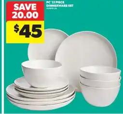Real Canadian Superstore PC 12 PIECE DINNERWARE SET offer