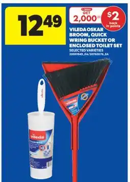 Real Canadian Superstore VILEDA OSKAR BROOM, QUICK WRING BUCKET OR ENCLOSED TOILET SET offer