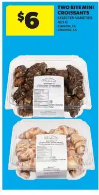 Real Canadian Superstore TWO BITE MINI CROISSANTS,423 G offer