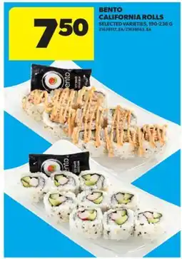 Real Canadian Superstore BENTO CALIFORNIA ROLLS, 190-236 G offer