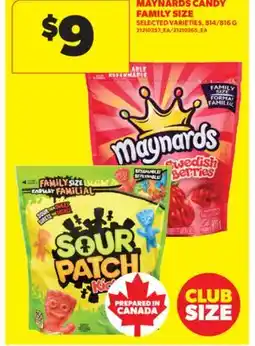 Real Canadian Superstore MAYNARDS CANDY FAMILY SIZE , 814/816 G offer