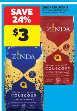 Real Canadian Superstore ZINDA COUSCOUS, 907 G offer