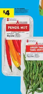 Real Canadian Superstore PC HOT PEPPERS, 75-226 G offer