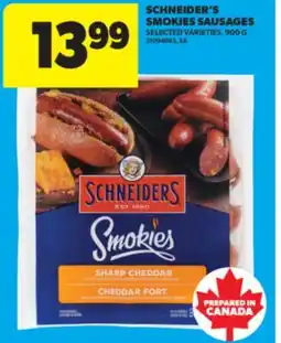 Real Canadian Superstore SCHNEIDER'S SMOKIES SAUSAGES, 900 G offer