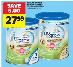 Real Canadian Superstore SIMILAC GO AND GROW POWDERS, 850 G offer