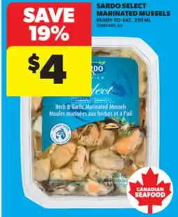 Real Canadian Superstore SARDO SELECT MARINATED MUSSELS, 250 ML offer