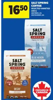 Real Canadian Superstore SALT SPRING COFFEE, 400 G offer