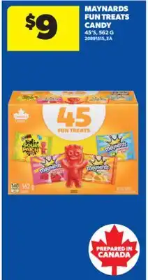 Real Canadian Superstore MAYNARDS FUN TREATS CANDY 45'S, 562 G offer