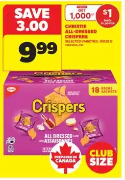 Real Canadian Superstore CHRISTIE ALL-DRESSED CRISPERS, 18X28 G offer