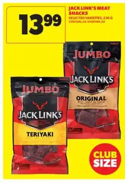 Real Canadian Superstore JACK LINK'S MEAT SNACKS, 230 G offer
