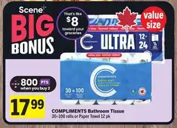 Foodland COMPLIMENTS Bathroom Tissue offer