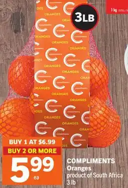 Foodland COMPLIMENTS Oranges offer