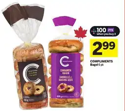 Foodland COMPLIMENTS Bagel offer