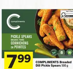 Foodland COMPLIMENTS Breaded Dill Pickle Spears offer