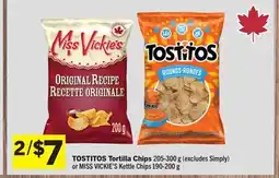 Foodland TOSTITOS Tortilla Chips offer