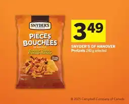 Foodland SNYDER'S OF HANOVER Pretzels offer