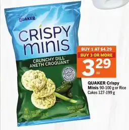 Foodland QUAKER Crispy Minis offer