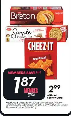 Sobeys KELLOGG'S Cheez-It offer