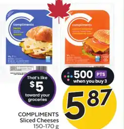 Sobeys Sliced Cheeses offer