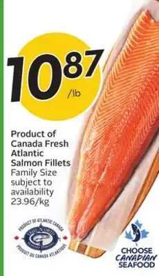 Sobeys Product of Canada Fresh Atlantic Salmon Fillets offer