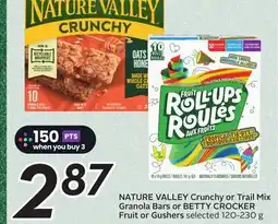 Sobeys NATURE VALLEY Crunchy or Trail Mix Granola Bars or BERRY CROCKER Fruit or Gushers offer