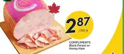 Sobeys Black Forest or Honey Ham offer