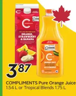 Sobeys Pure Orange Juice offer