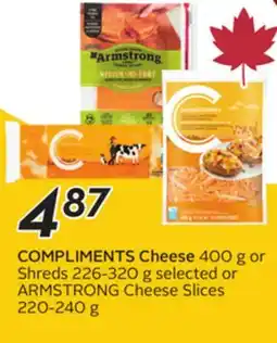 Sobeys COMPLIMENTS Cheese offer