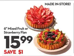 Longo's 6 Mixed Fruit or Strawberry Flan offer