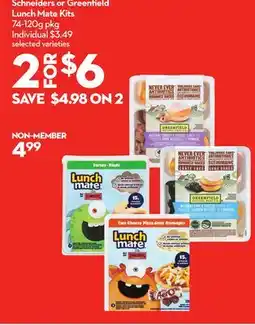 Longo's Lunch Mate Kits offer