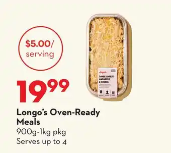 Longo's Oven-Ready Meals offer