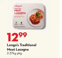Longo's Traditional Meat Lasagna offer
