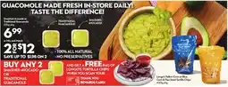 Longo's SMASHED AVOCADO OR TRADITIONAL GUACAMOLE LONGO'S TORTILLA CHIPS offer