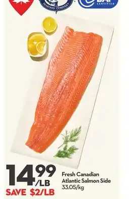 Longo's Fresh Canadian Atlantic Salmon Side offer