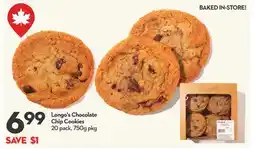 Longo's Chocolate Chip Cookies offer