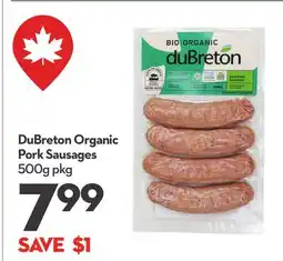 Longo's Organic Pork Sausages offer