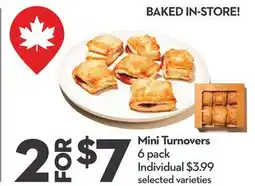 Longo's Mini Turnovers offer