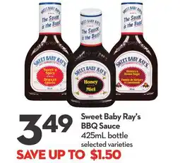 Longo's Sweet Baby Ray's BBQ Sauce offer