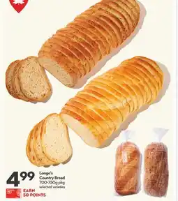 Longo's Country Bread offer