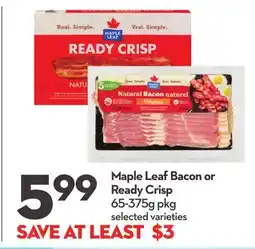 Longo's Bacon or Ready Crisp offer