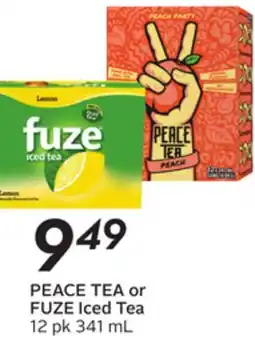 Sobeys PEACE TEA or FUZE Iced Tea offer