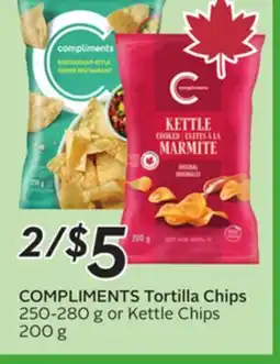 Sobeys COMPLIMENTS Tortilla Chips offer