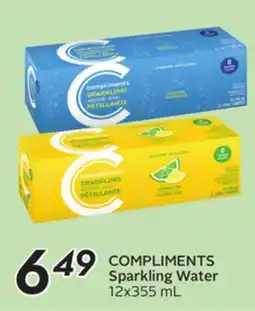 Sobeys COMPLIMENTS Sparkling Water offer