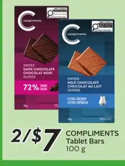 Sobeys COMPLIMENTS Tablet Bars offer