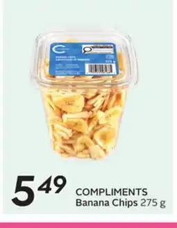 Sobeys COMPLIMENTS Banana Chips offer