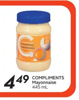 Sobeys COMPLIMENTS Mayonnaise offer