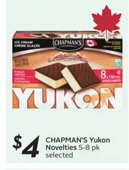 Sobeys CHAPMAN'S Yukon Novelties offer