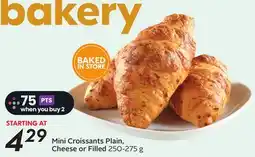 Sobeys Mini Croissants Plain, Cheese or Filled offer