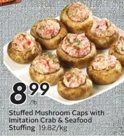 Sobeys Stuffed Mushroom Caps with Imitation Crab & Seafood Stuffing offer