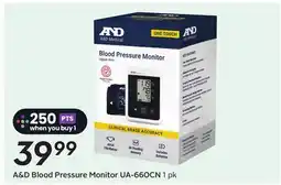 Sobeys A & D Blood Pressure Monitor UA - 660CN offer